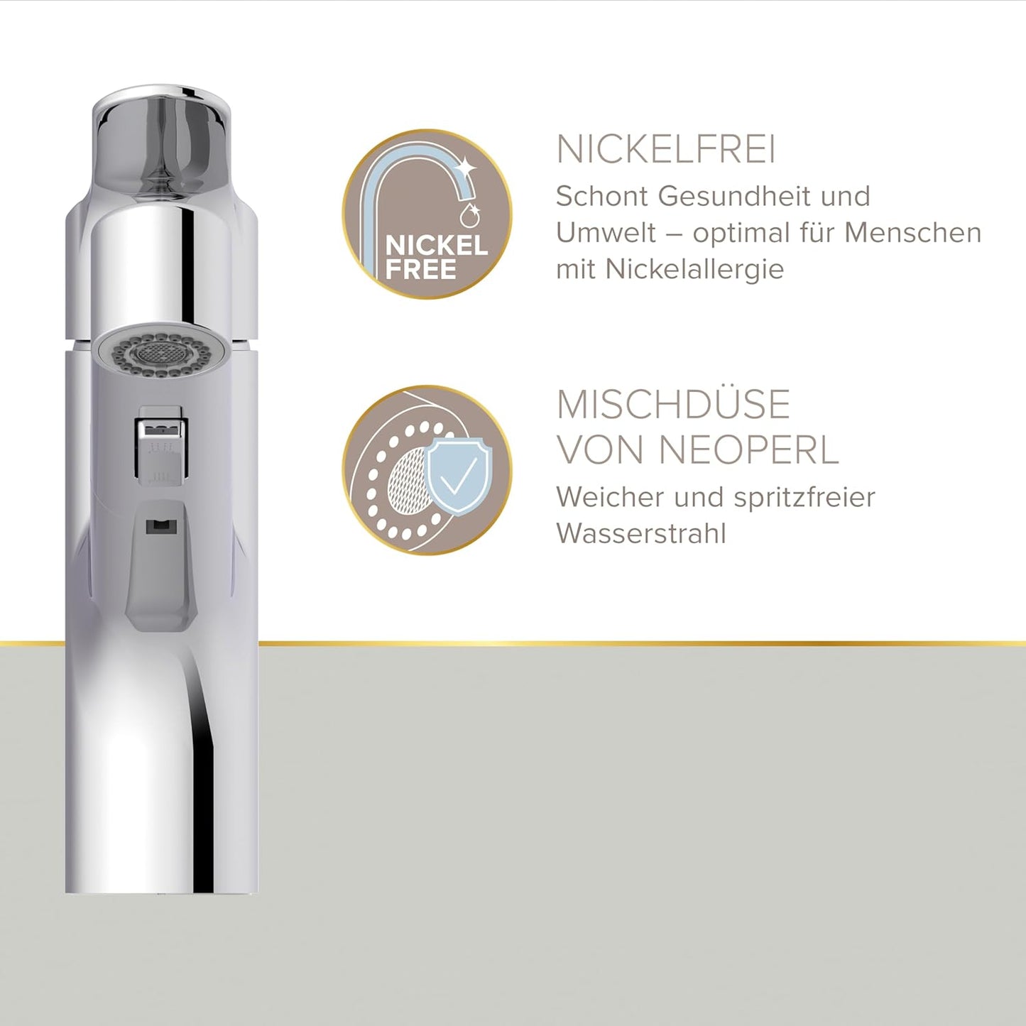 Küchenarmatur mit Handbrause, Chrom