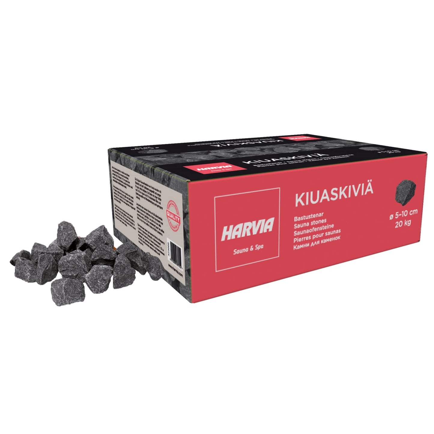 Saunasteine für Elektro-Saunaöfen 20 kg (5-10 cm)