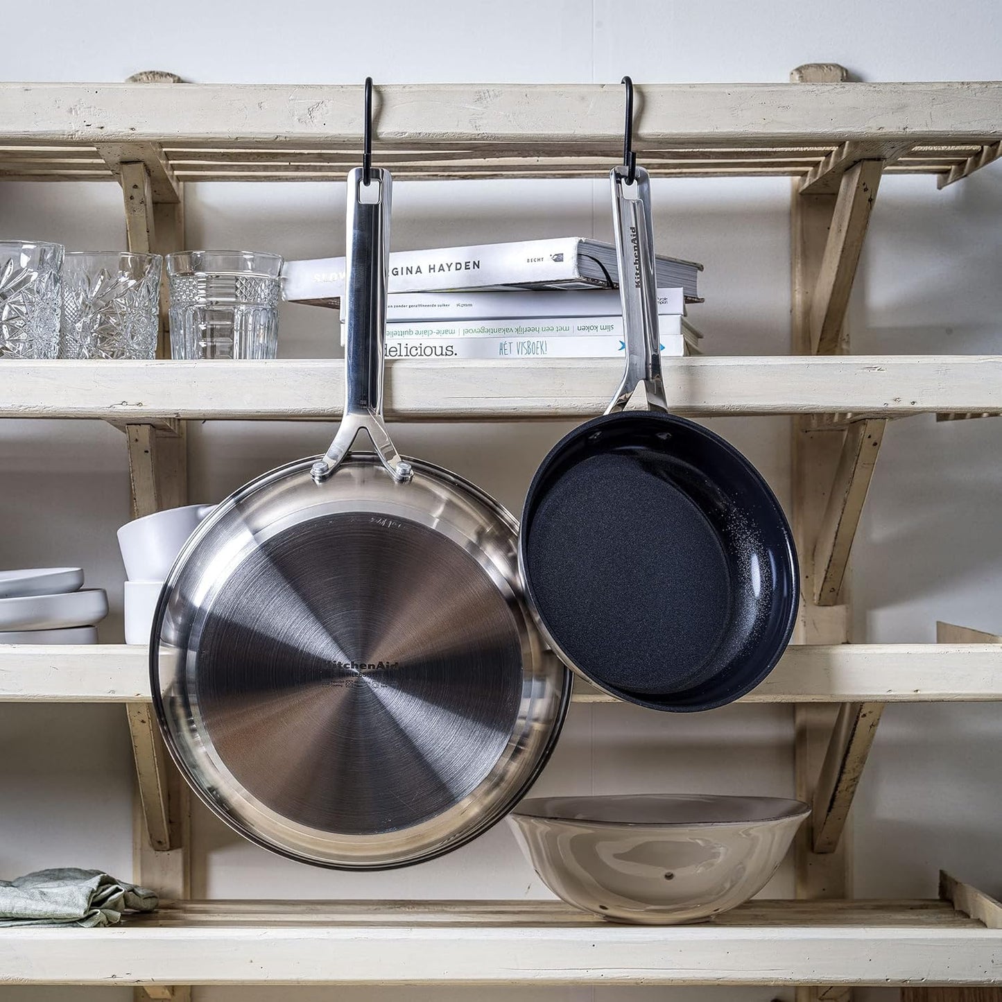 Stainless Steel Bratpfannen Set, Bratpfannen-Set 20cm & 28cm Bratpfannen-Set
