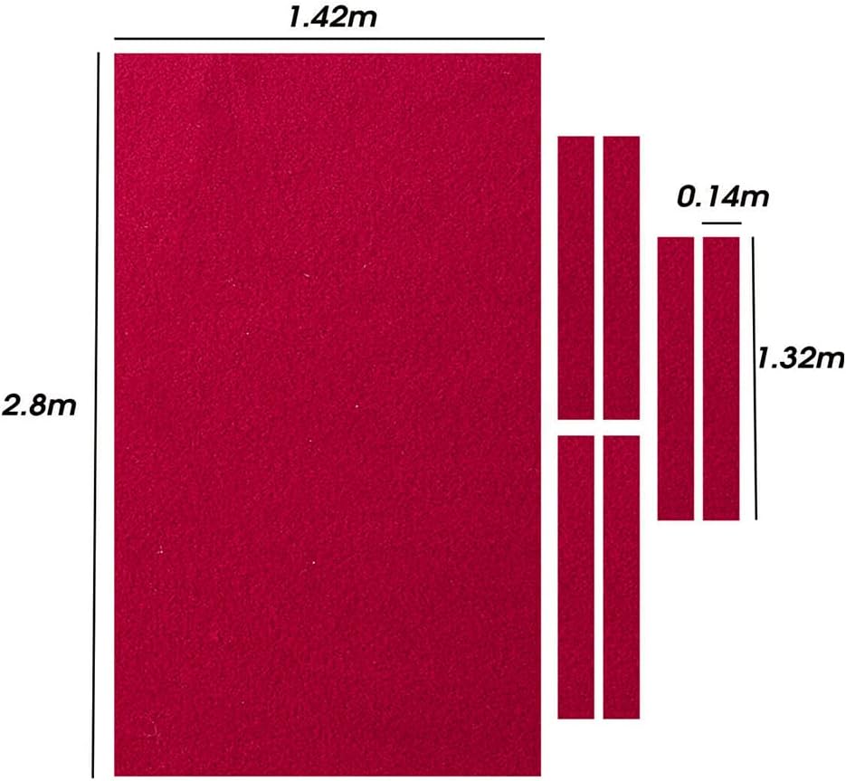 Billardtuch für Standard Tische, 2.8 plus 1 m Grün