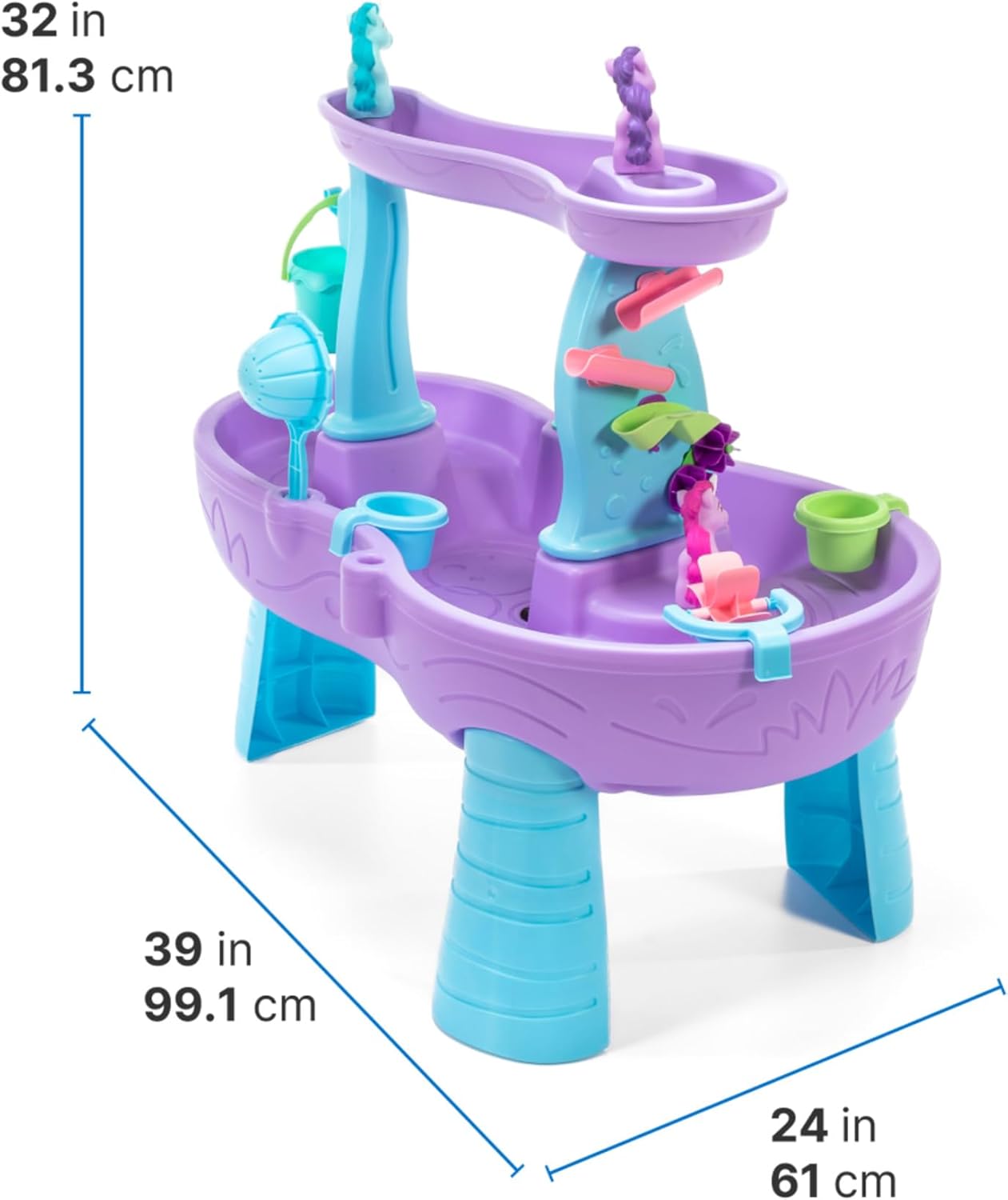 Wasserspieltisch mit Zubehörset, Violett