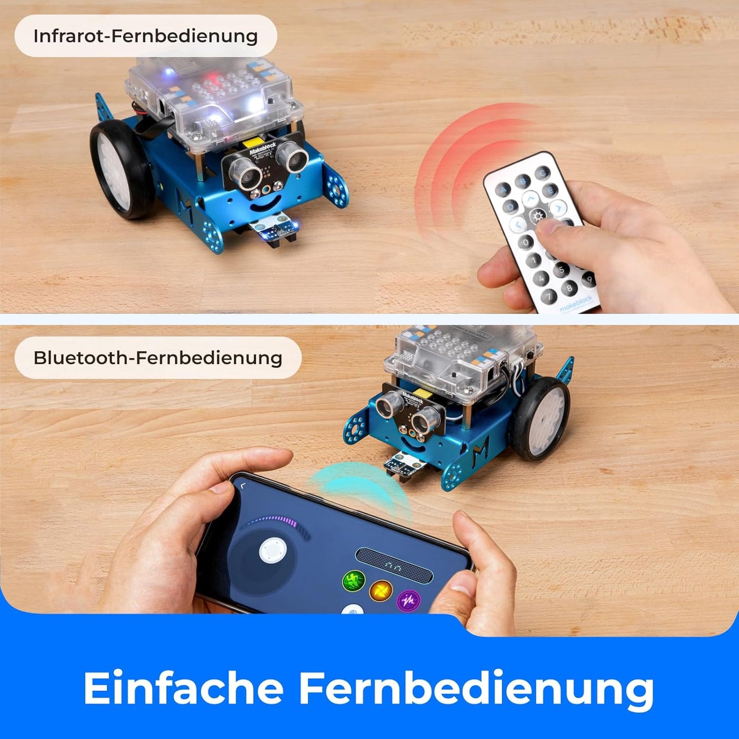 Programmierbarer Roboter mBot, Basic: