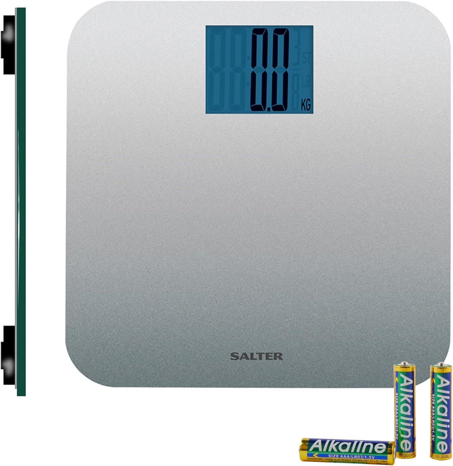 Badezimmerwaage Max SVGL3R, Silber