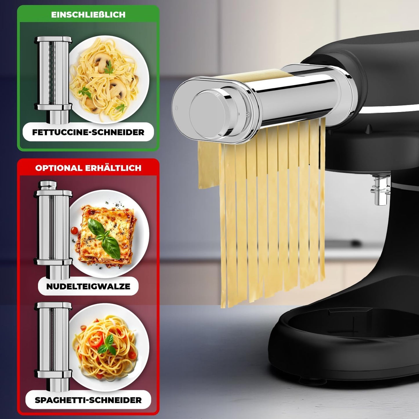 Fettuccineschneider für Nudelmaschine, Fettuccineschneider