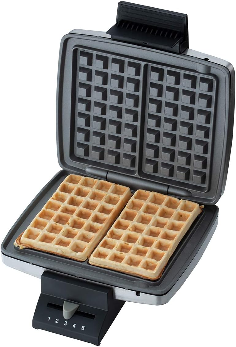 Waffeleisen für Belgische Waffeln, Edelstahl