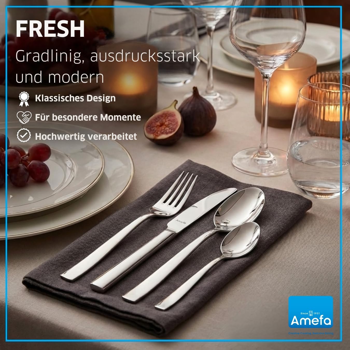 60-teiliges Besteckset Fresh, 60-teilig