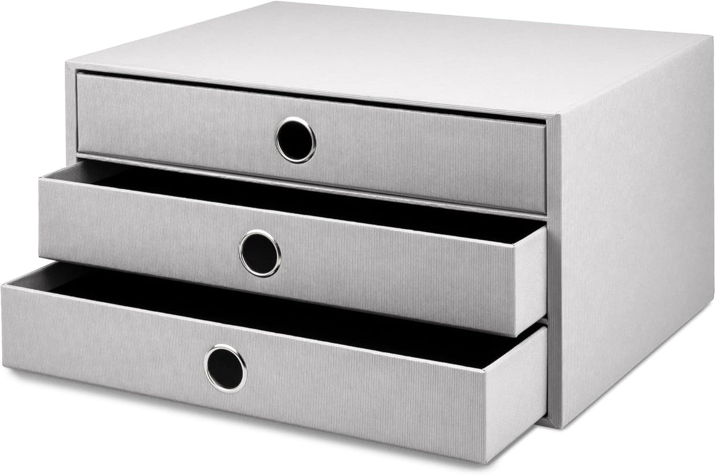Soho Schubladenbox mit 3 Schubladen, Grau | Stone