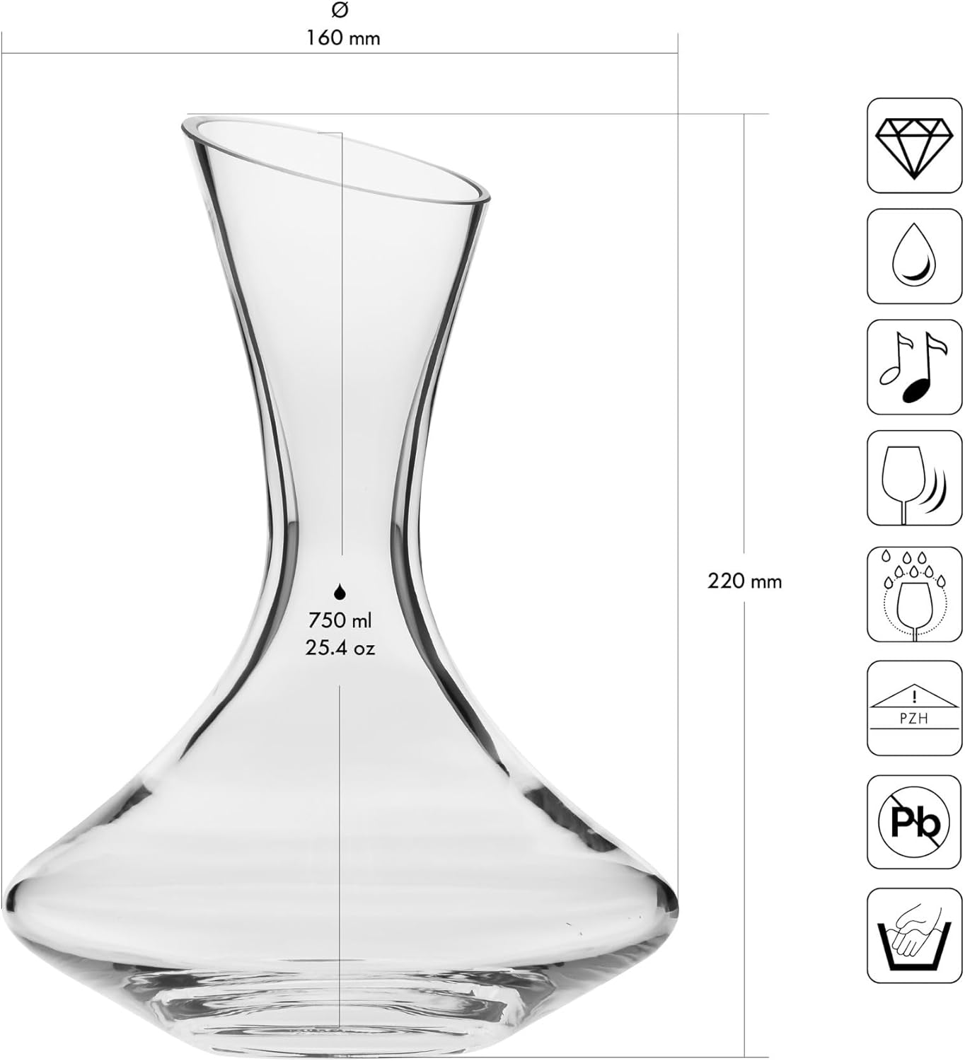 Dekanter Weinkaraffe, 750ml