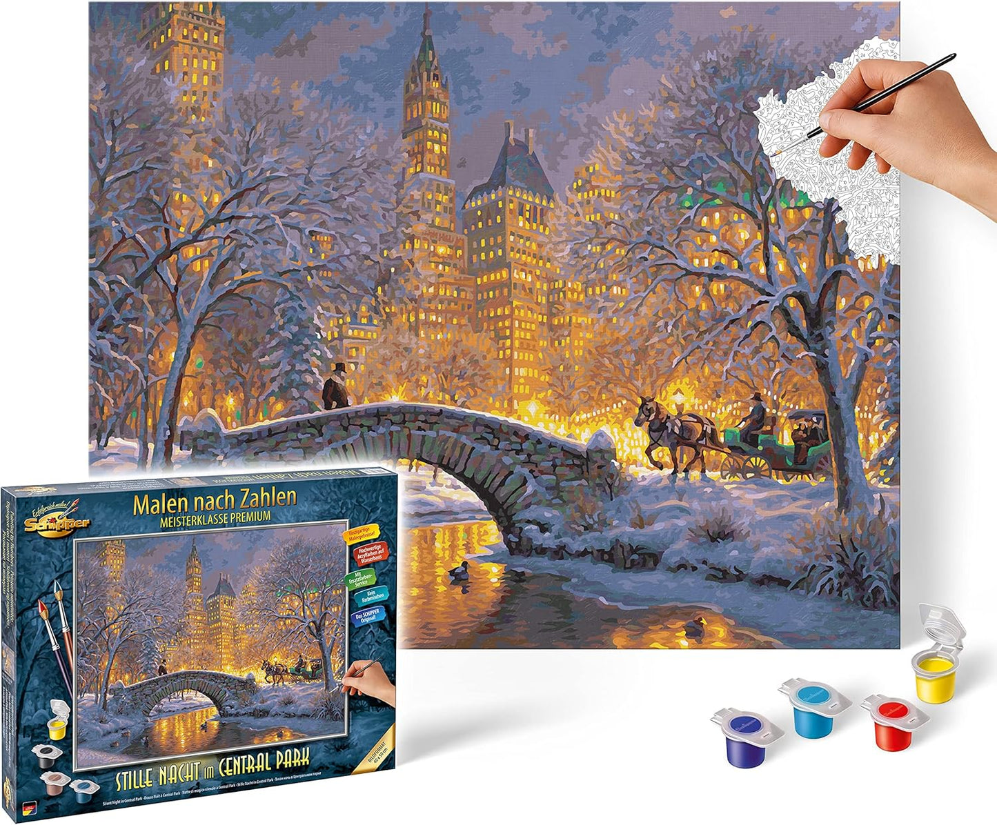 Malen nach Zahlen - Stille Nacht im Central Park