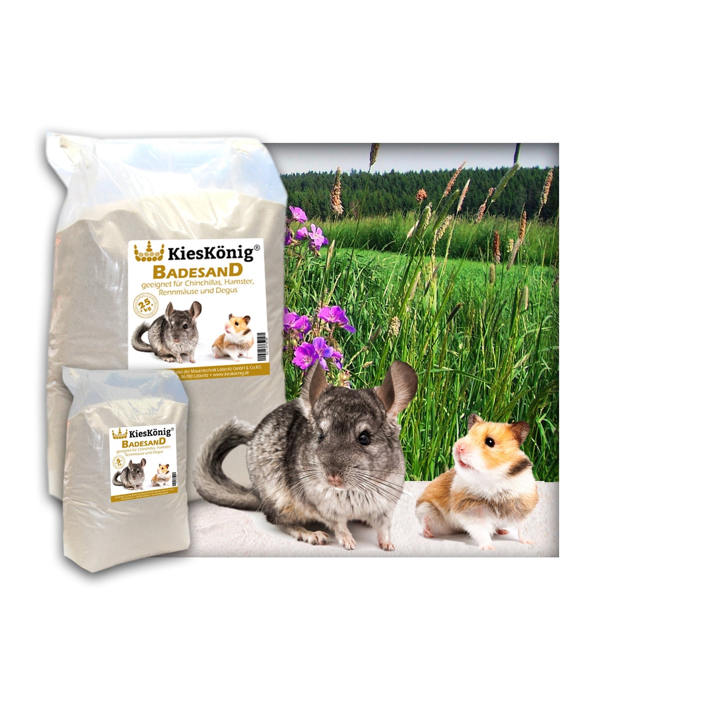 Badesand für Kleintiere, 15 Kilogramm