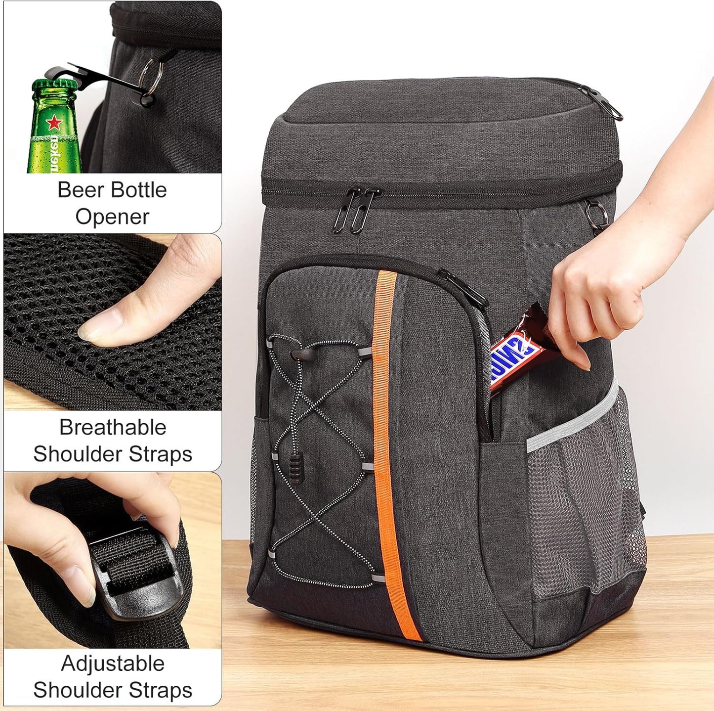Kühlrucksack, dunkelgrau