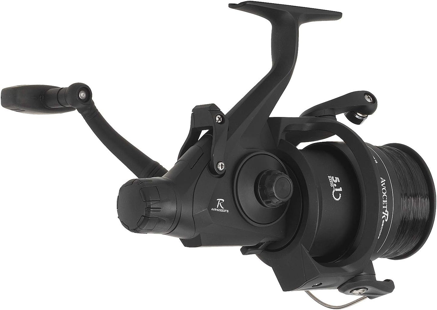 Avocet Black Edition Angelrolle mit One-Touch-Klappgriff, 5500| 5.1:1