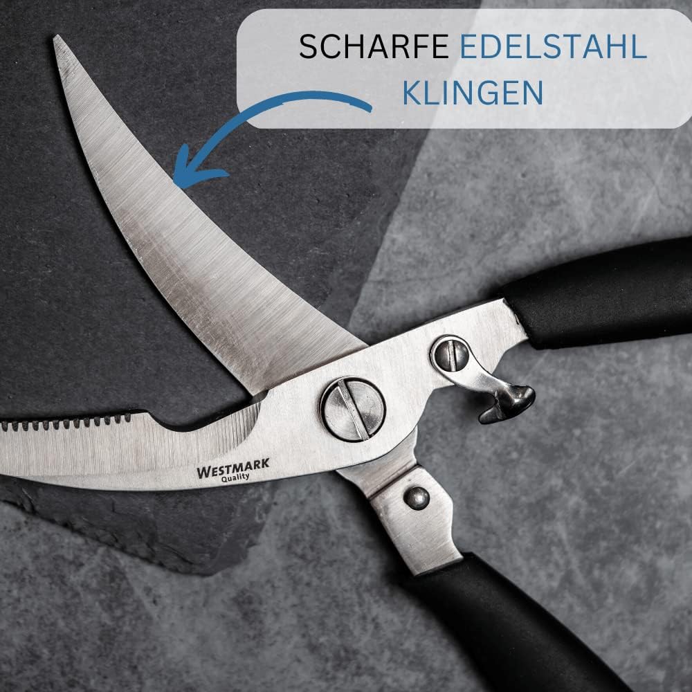 Black Edition - 3-teiliges Geflügel-Set mit Geflügelschere, Bratensaftspritze & Küchengarn, Black, Set 3tlg.