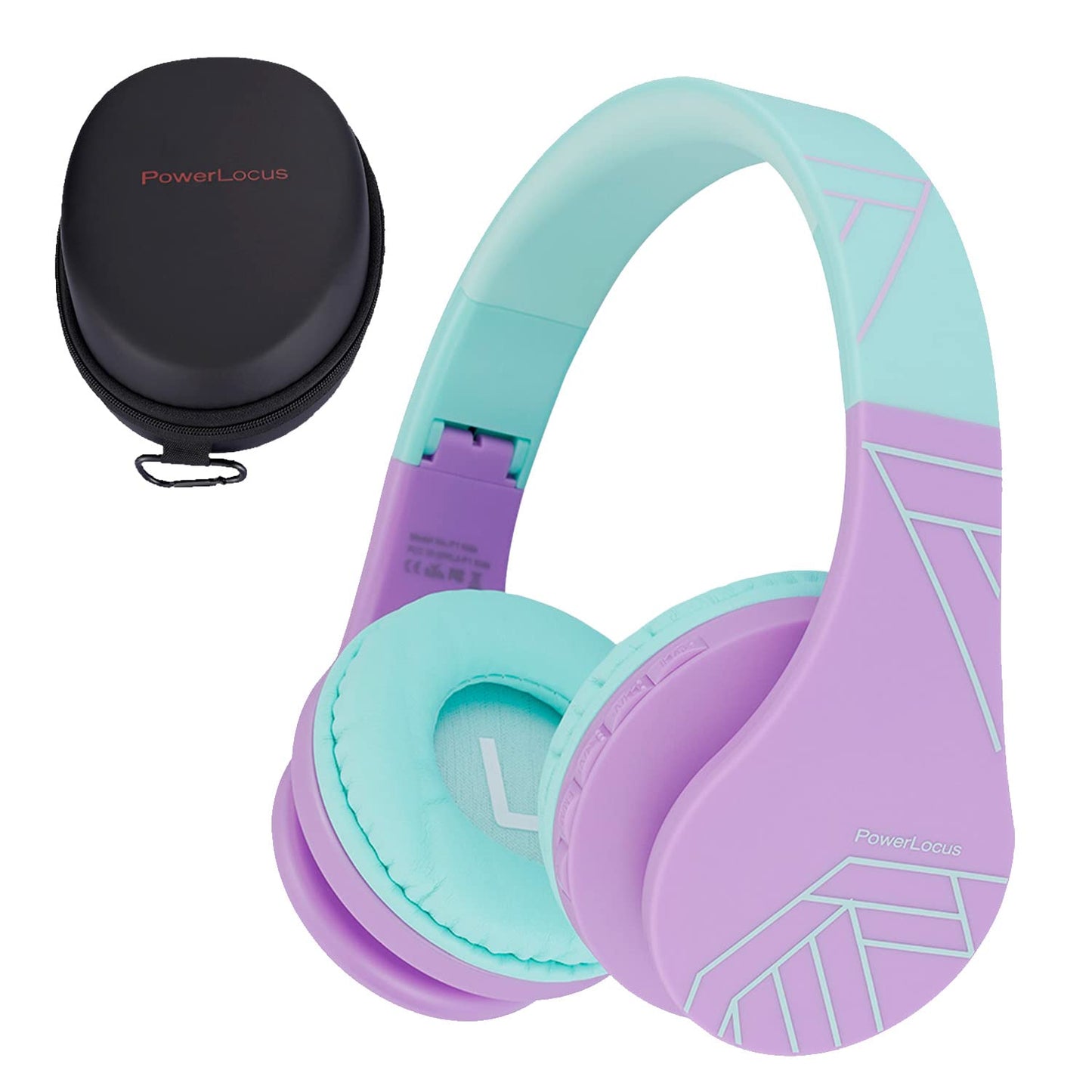 Bluetooth Kinderkopfhörer mit Lautstärkebegrenzung, Teal/Lila