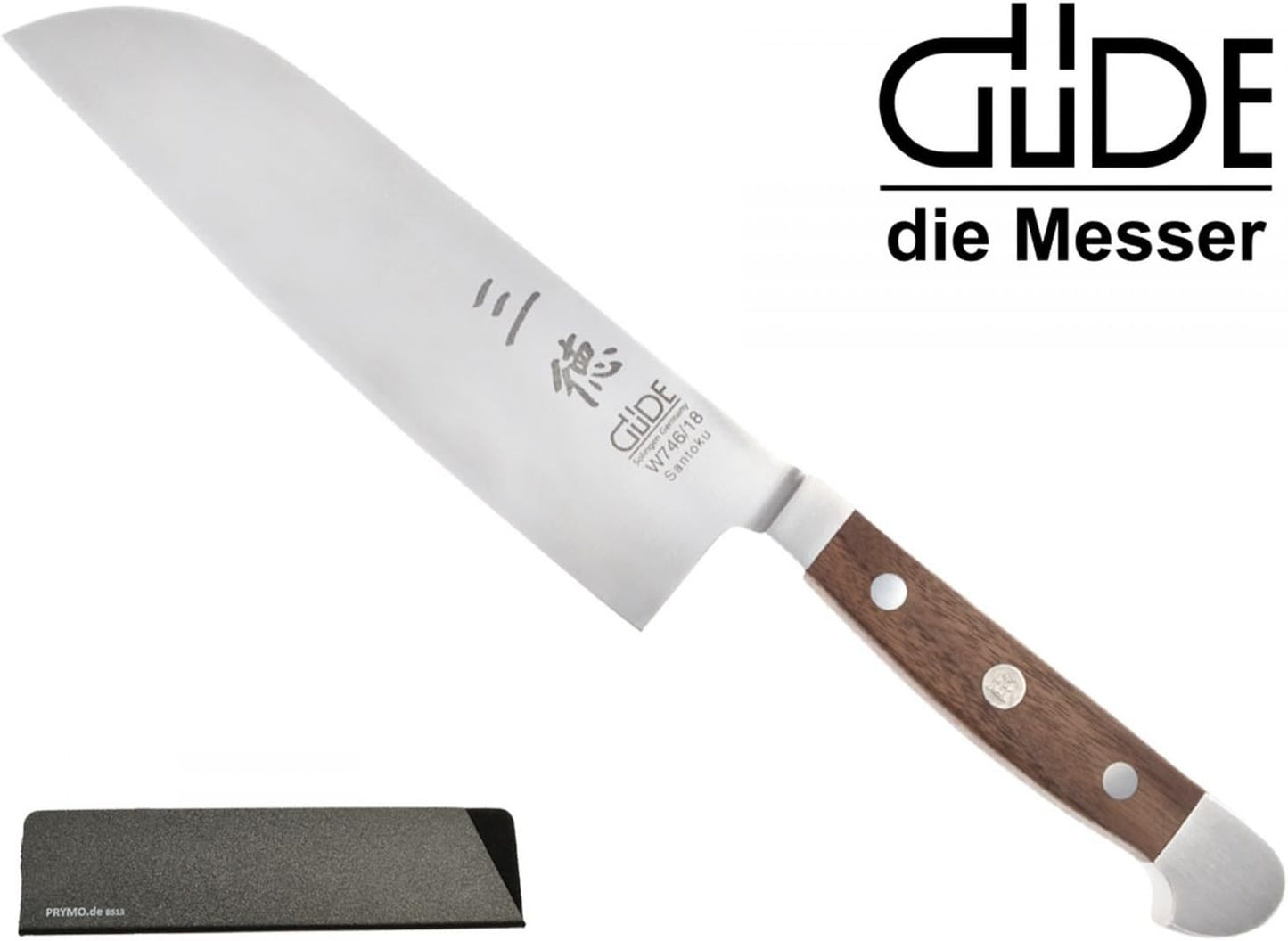 Santokumesser, Santoku glatt 18cm 1) Messer Ohne Gravur