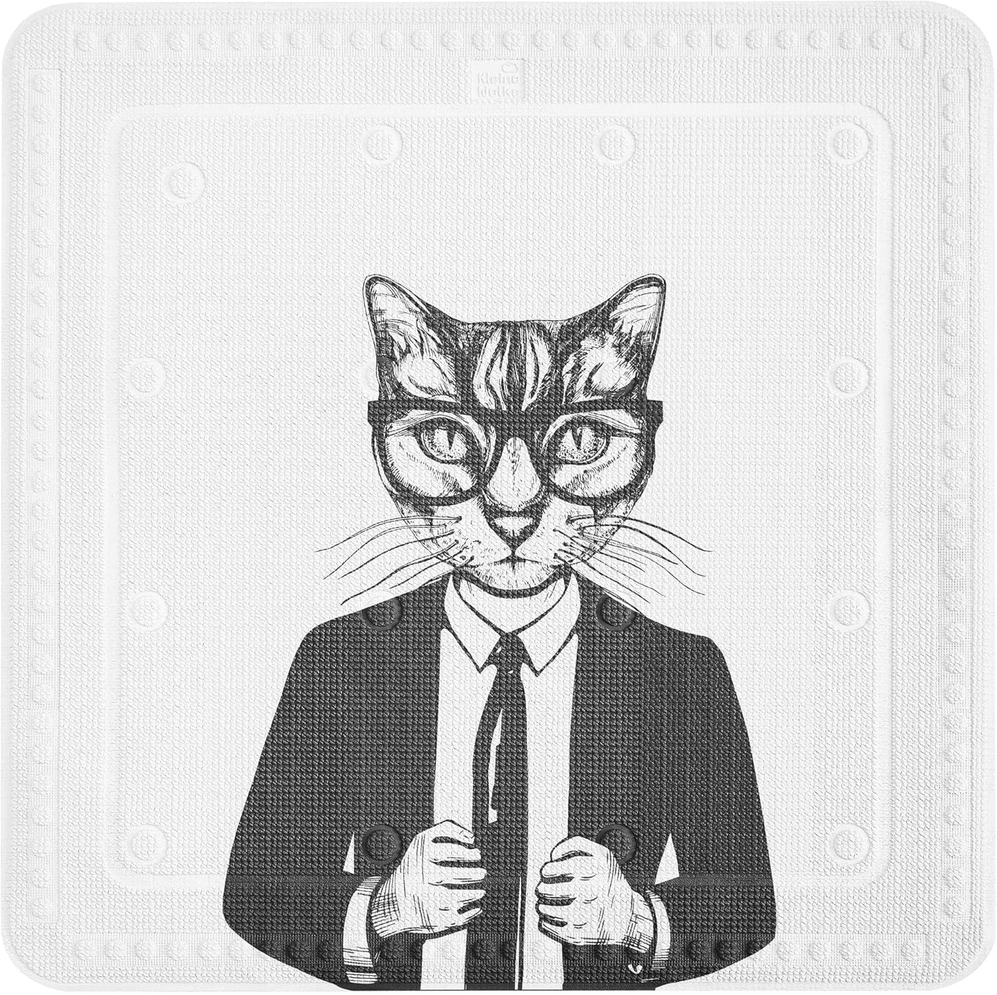 Duschwanneneinlage Kalli 55 x 55 cm, Schwarz/Weiss, 55 x 55 cm Schwarz Weiß