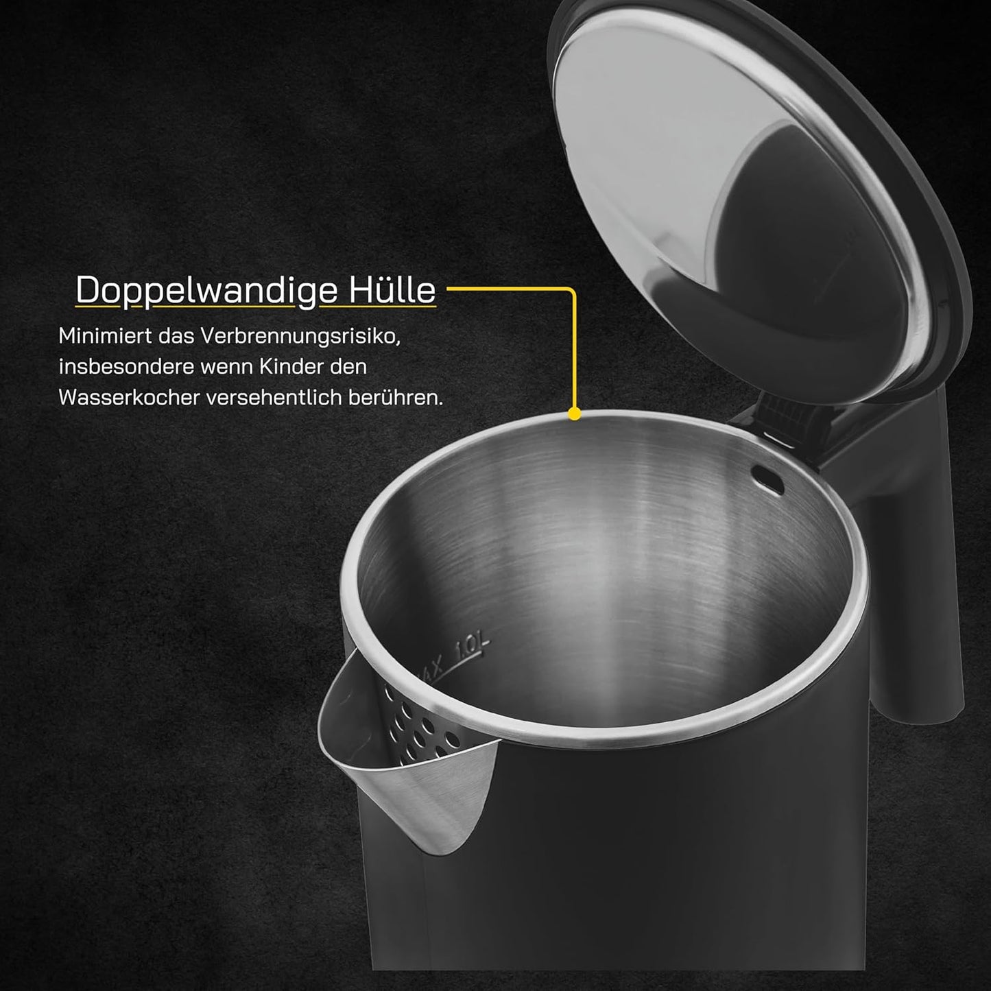 Wasserkocher WATER, Black