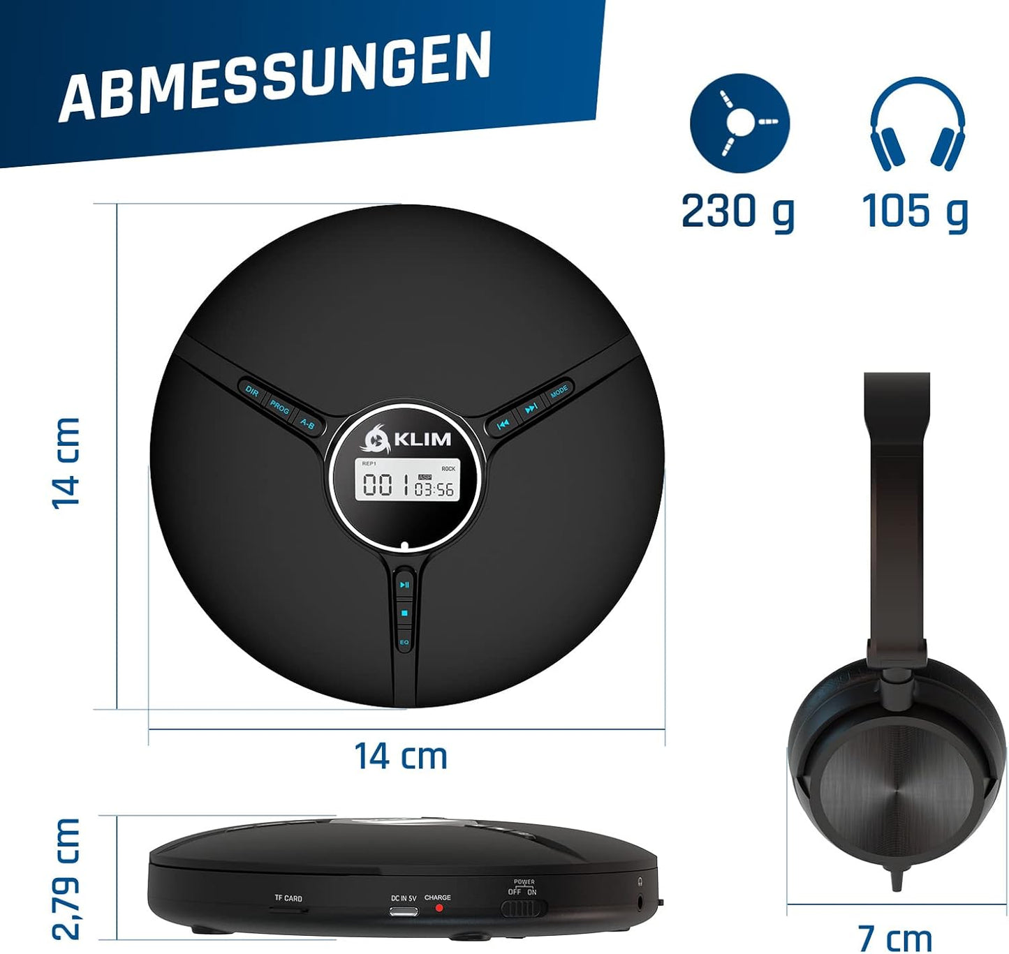 Discman mit Kopfhörer