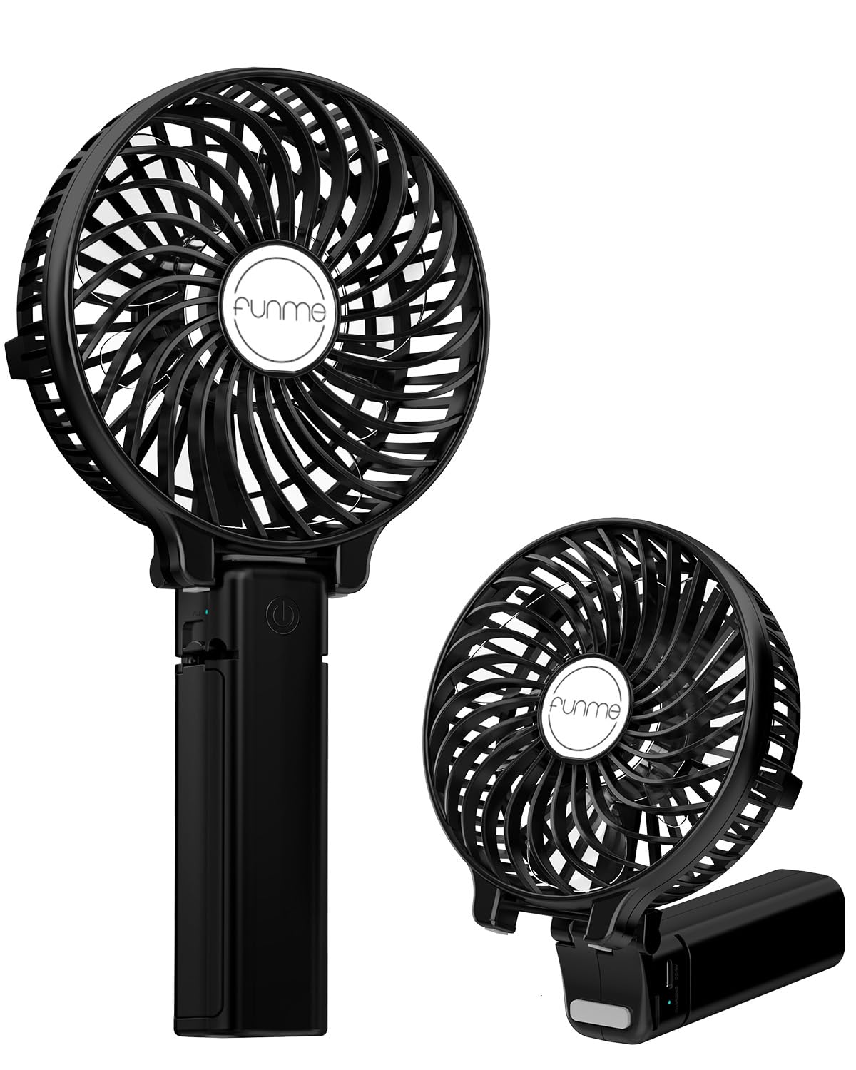 Tragbarer Handventilator, Mattschwarz