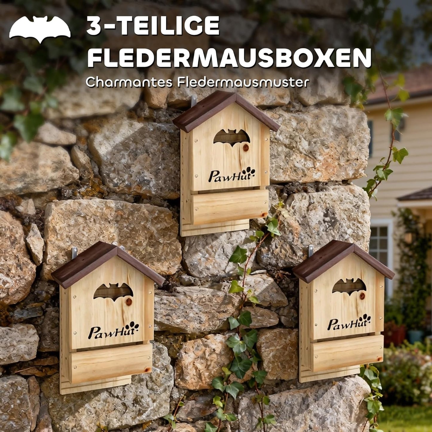 3er-Set Fledermauskasten