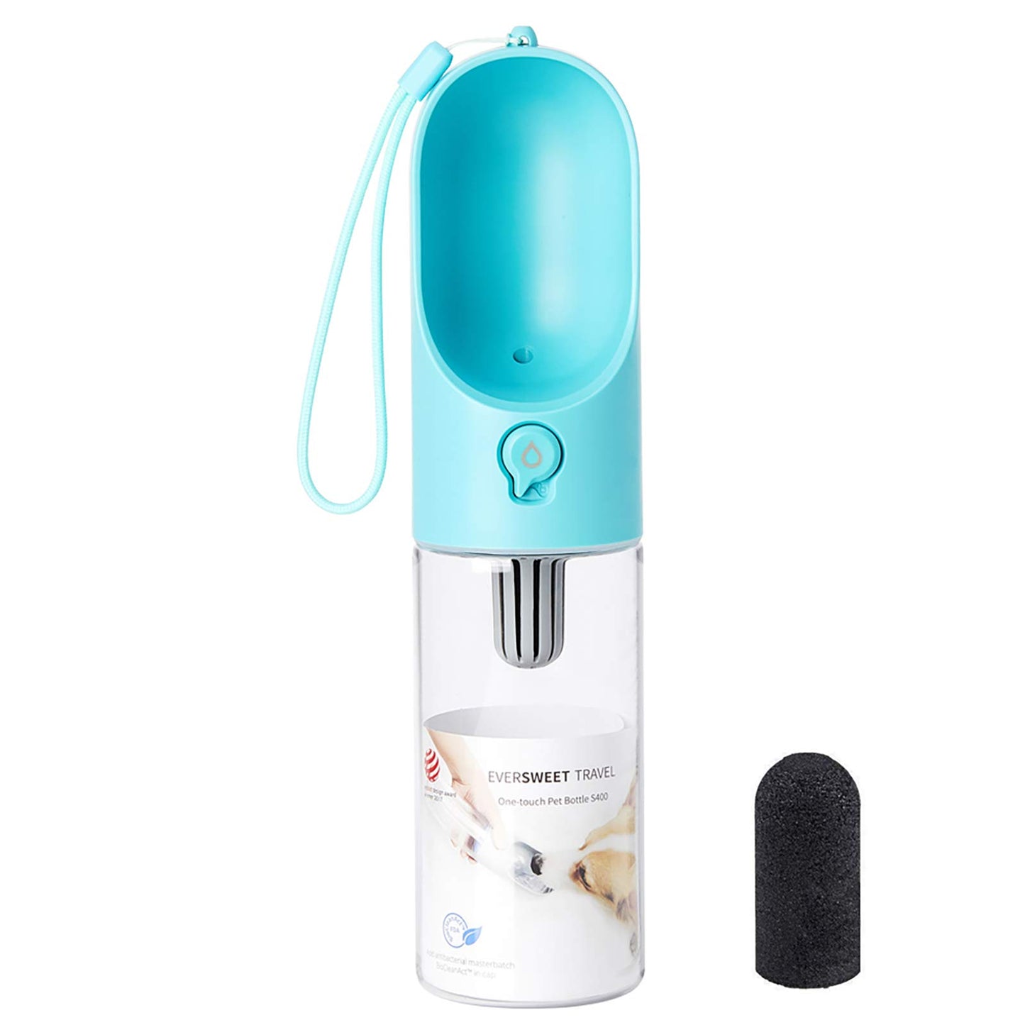 Hundetrinkflasche für unterwegs, Blau
