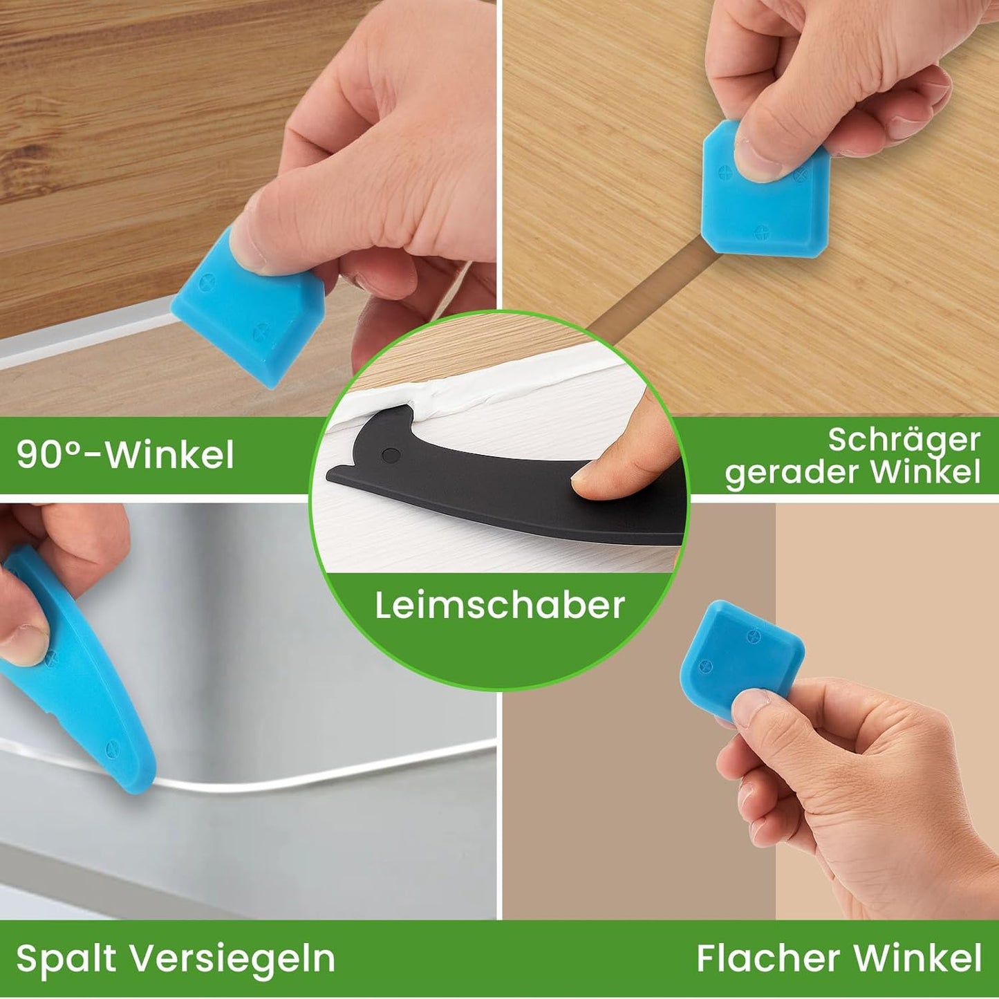 Kartuschenpresse mit Fugenschaber und Werkzeug