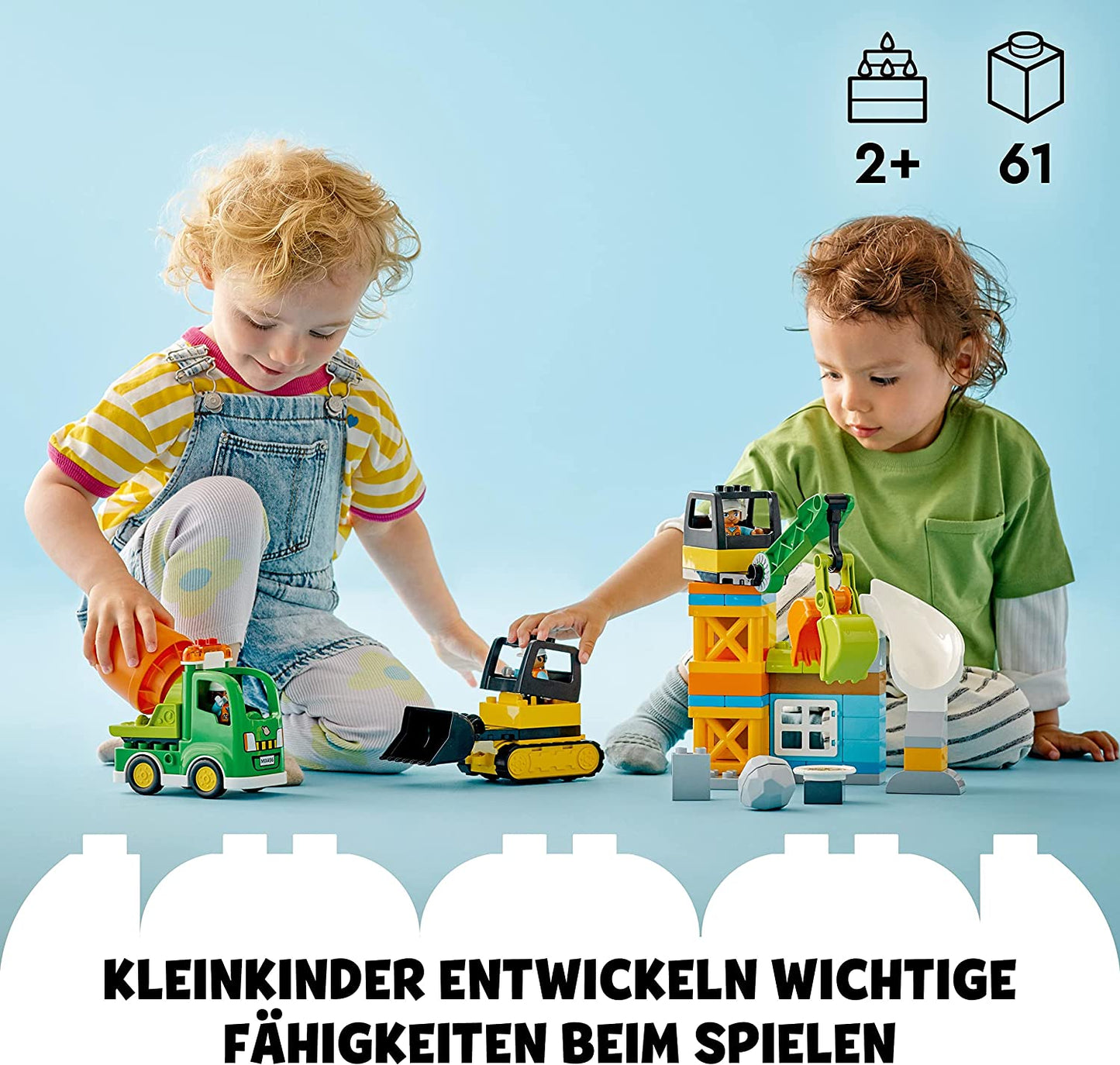 10990 DUPLO Baustelle mit Baufahrzeugen, Konstruktionsspielzeug, Single