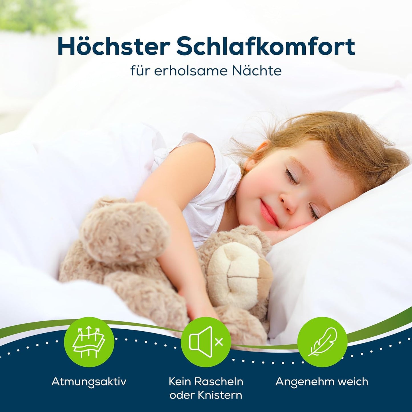 2er Pack Wasserdichtes Spannbettlaken-Set für Babybetten, 2 60 x 120 cm