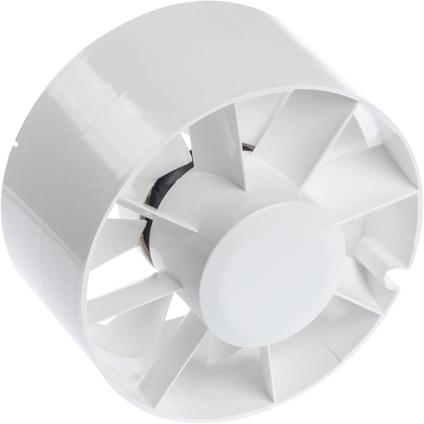 Rohrventilator, Ø 150mm Weiss Ohne Timer