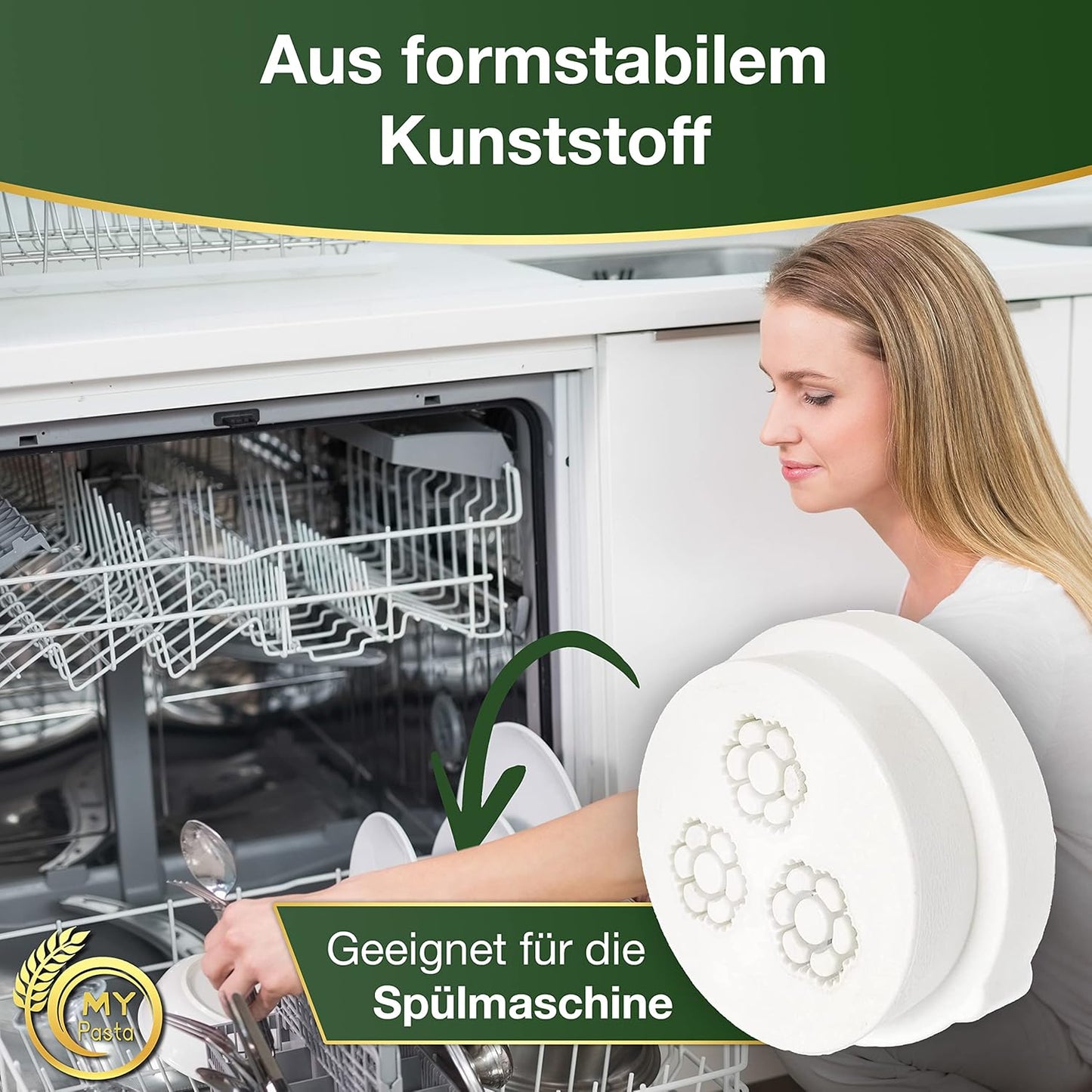 Blumen-Formaufsatz für Nudelmaschine, Blumen 3er