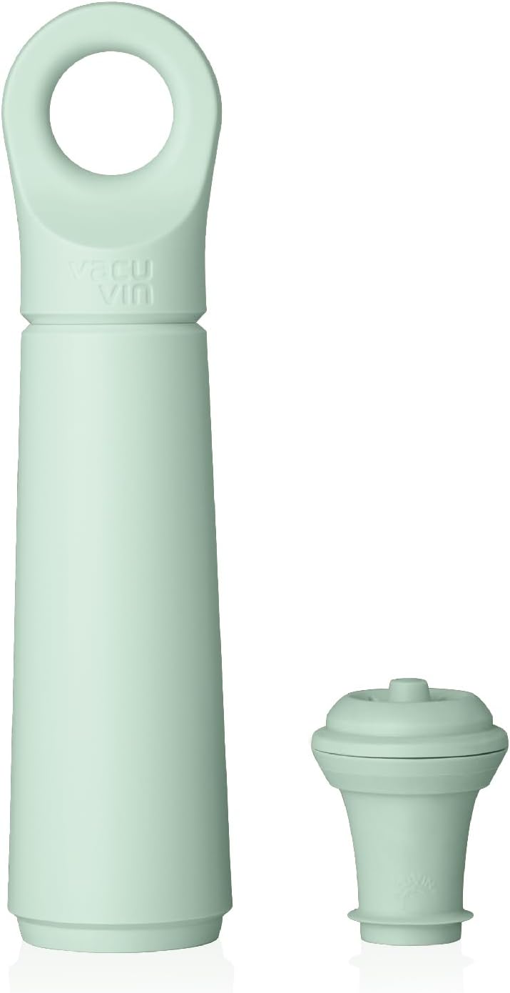 Weinpumpe Loop mit Vakuumverschluss (1 Pumpe, 1 Stopper), Jade