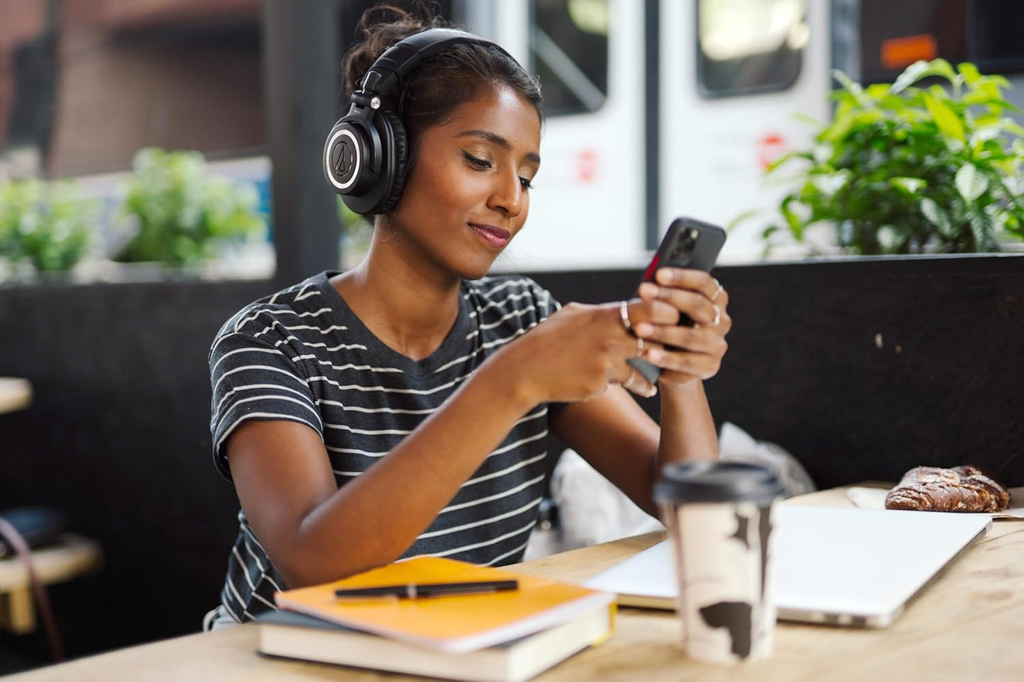 ATH-M50xBT2 Over Ear Kopfhörer, Black Bluetooth Single