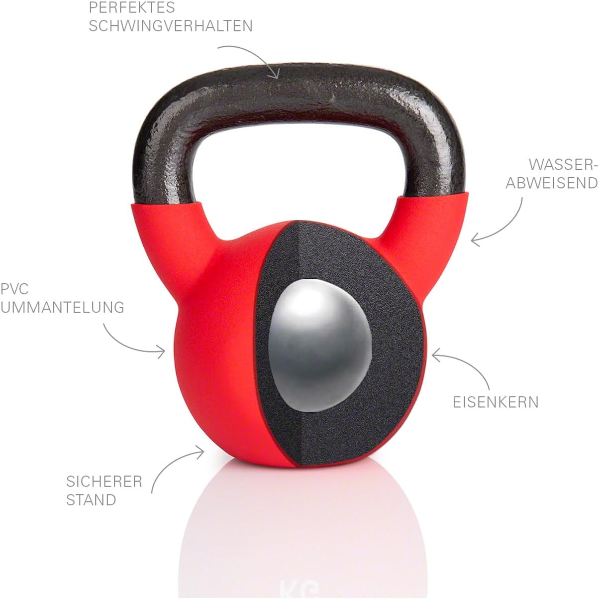 Kettlebell 16 kg, F - 16 kg, rot