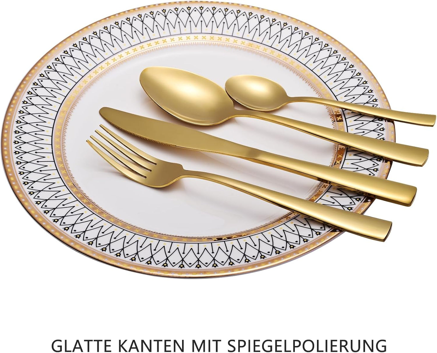 32-teiliges Besteck-Set, 32 - teilig Gold
