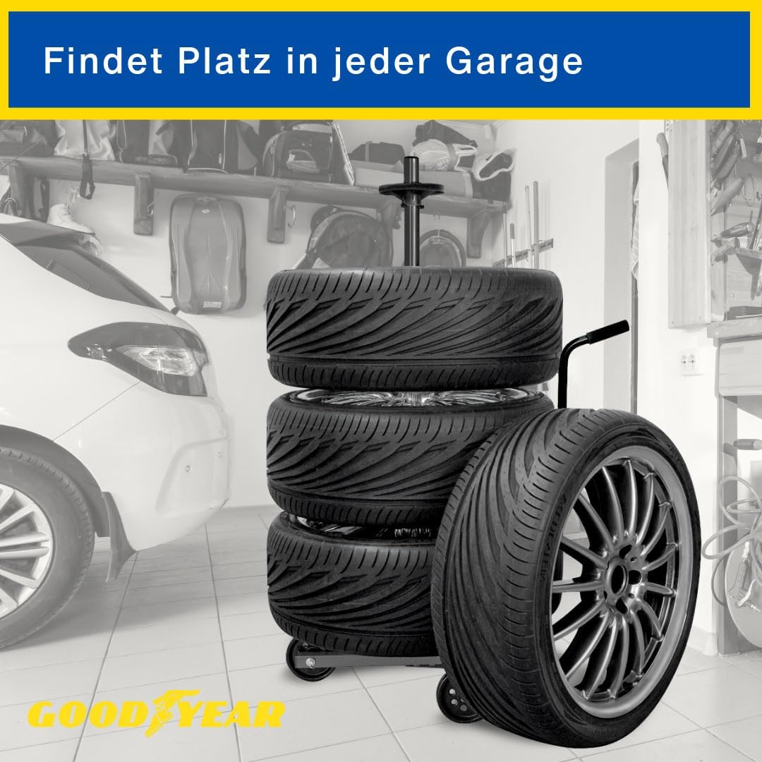 Felgenbaumwagen mit Schutzhülle (bis 100 kg), Felgenbaumwagen
