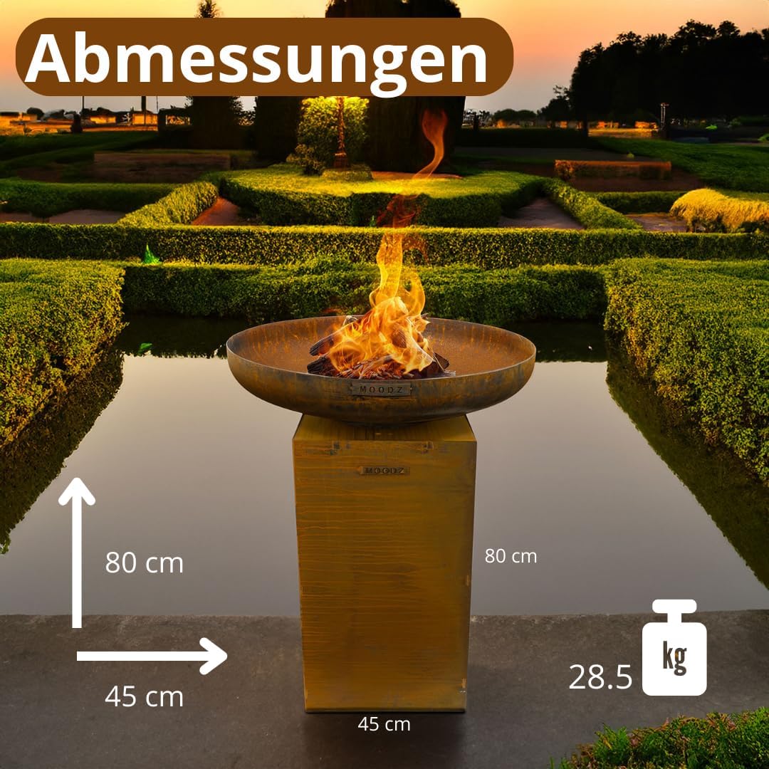 Sockel für Feuerschale, 45x45x80 cm