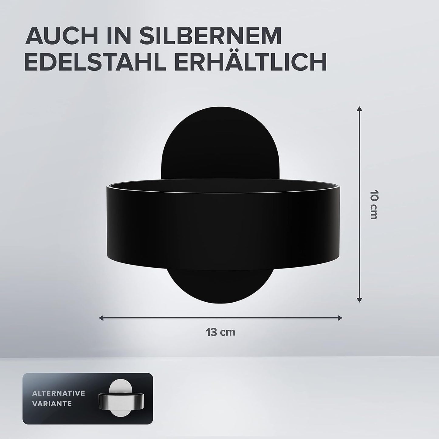 Haartrocknerhalter zur Wandmontage ohne Bohren, Schwarz Zum Kleben