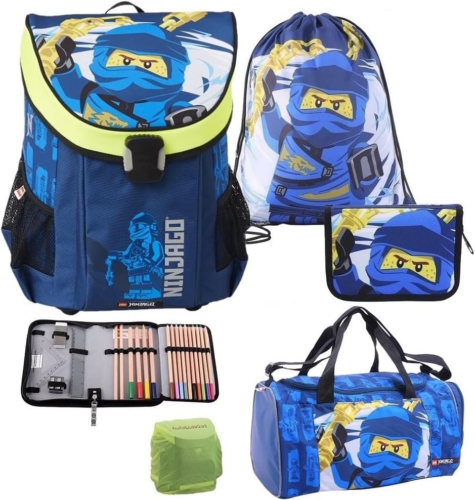 Ninjago Schulranzen-Set, Blau