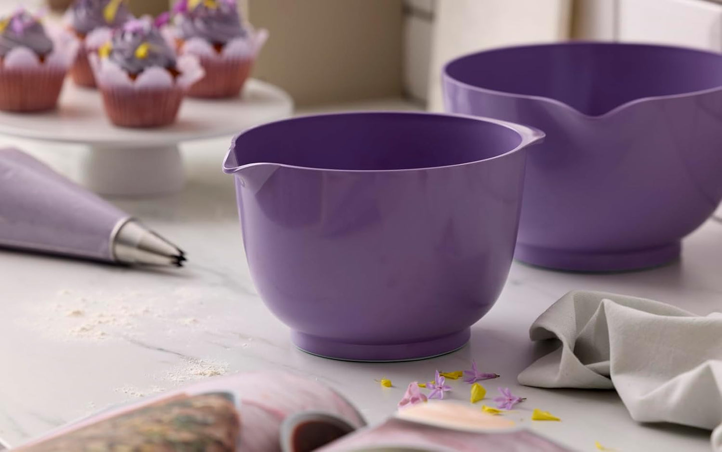 4-teiliges Margrethe Rührschüssel-Set, One Size Lavender