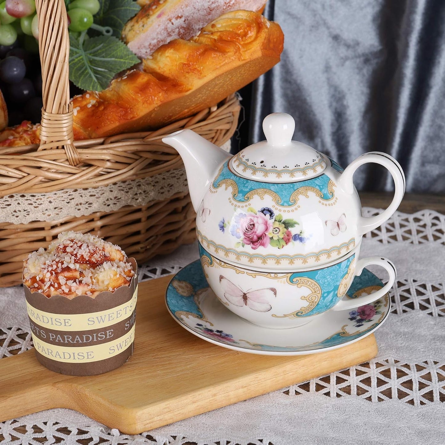Vintage-Teekannenset, Tea For One