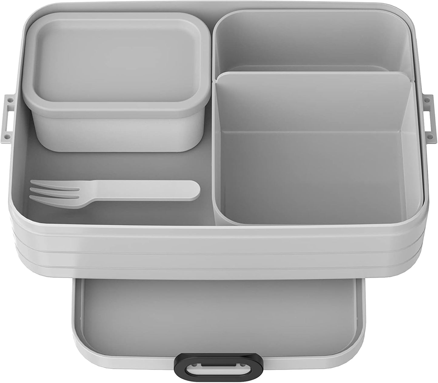 Take a Break - Bento Brotdose mit Fächern, Gross, Keine Personalisierung, Cool Grey