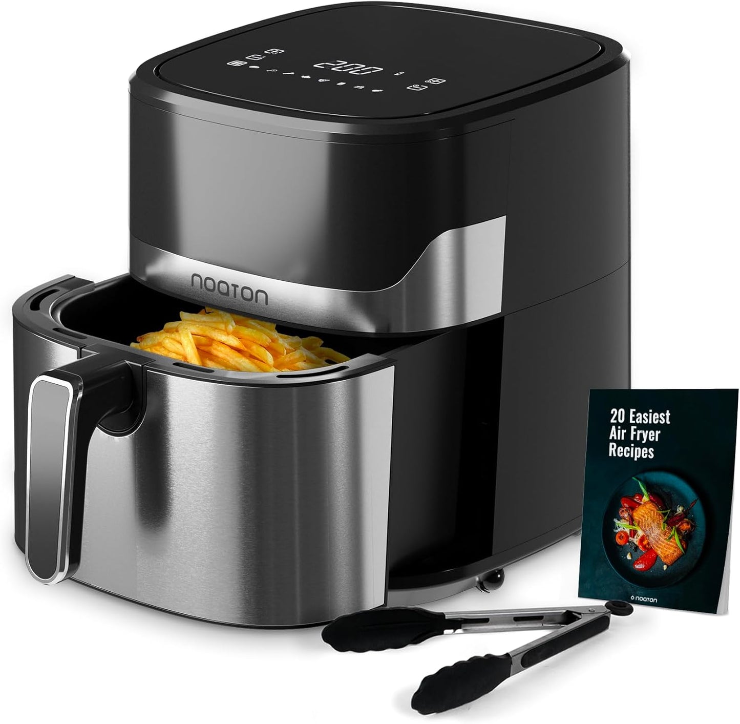 Heissluftfritteuse mit Touchscreen, 8 Programme, 6,2 L, 6,2 L