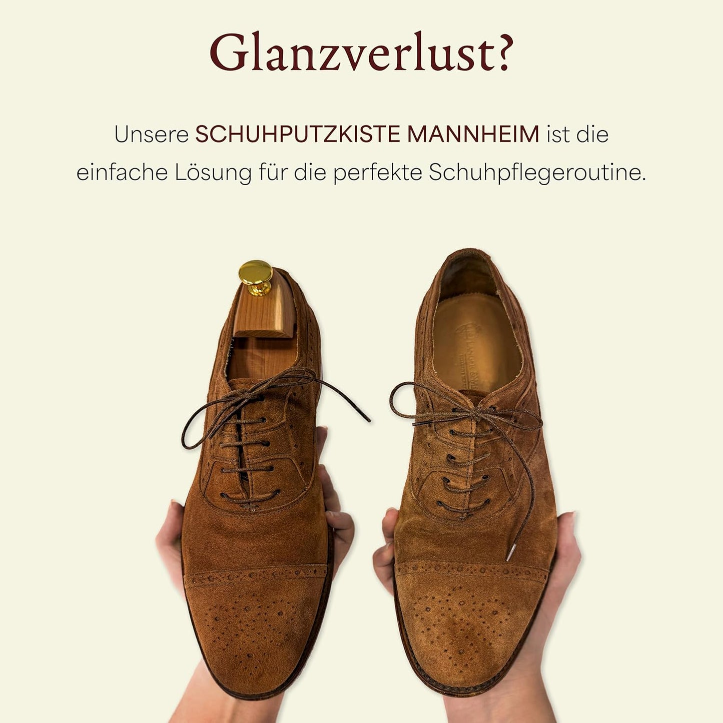 6-teiliges Schuhpflege-Set, inkl. 6-teiligem Velours Pflegeset