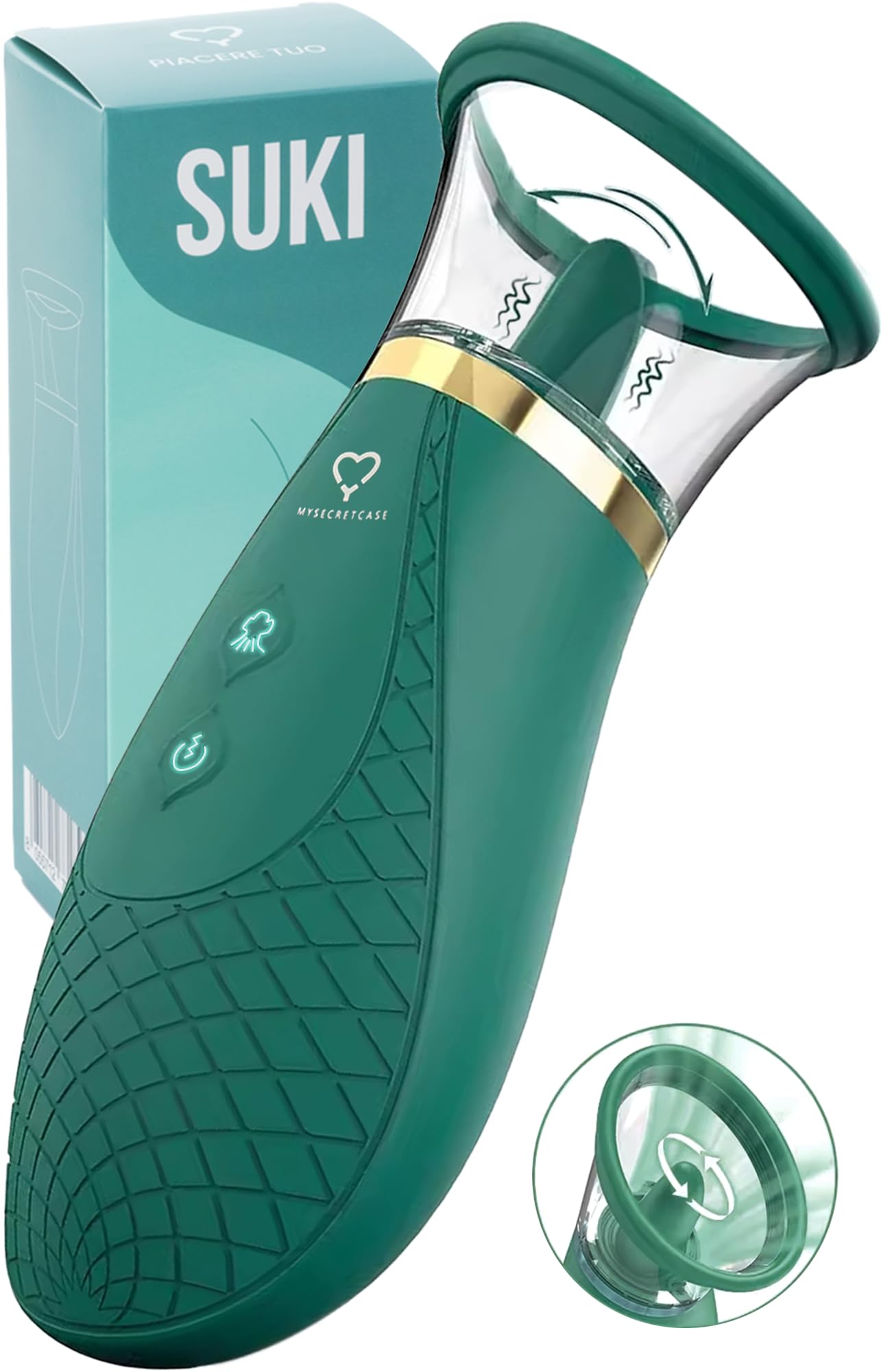 Druckwellenvibrator Suki mit 9 Vibrationsmodi, wasserdicht, Suki