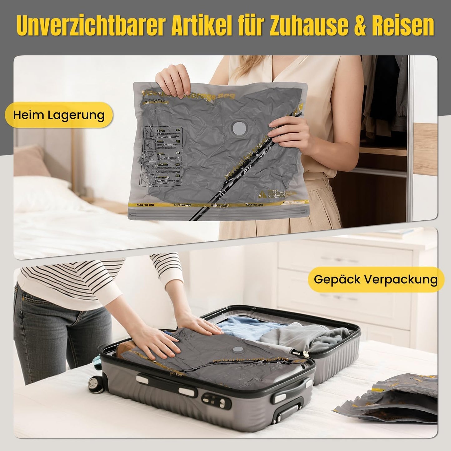 15er-Set Vakuumbeutel mit kabelloser Pumpe, 15 set