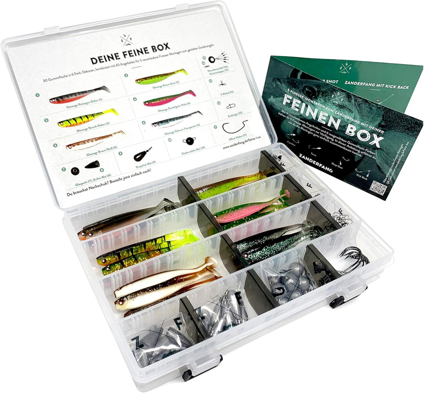Finesse Angelset für Zander & Barsch