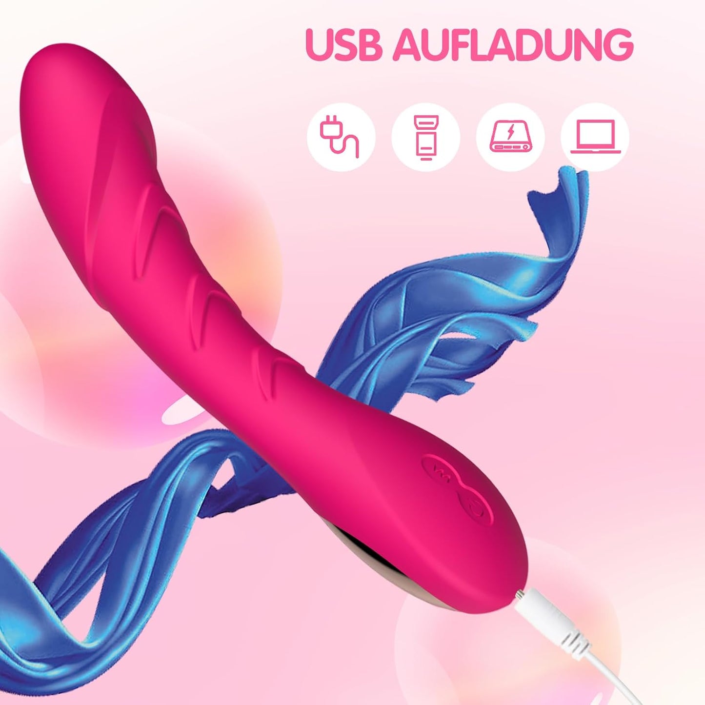 G-Punkt Vibrator mit 12 Vibrationsmodi, leise, Rosa