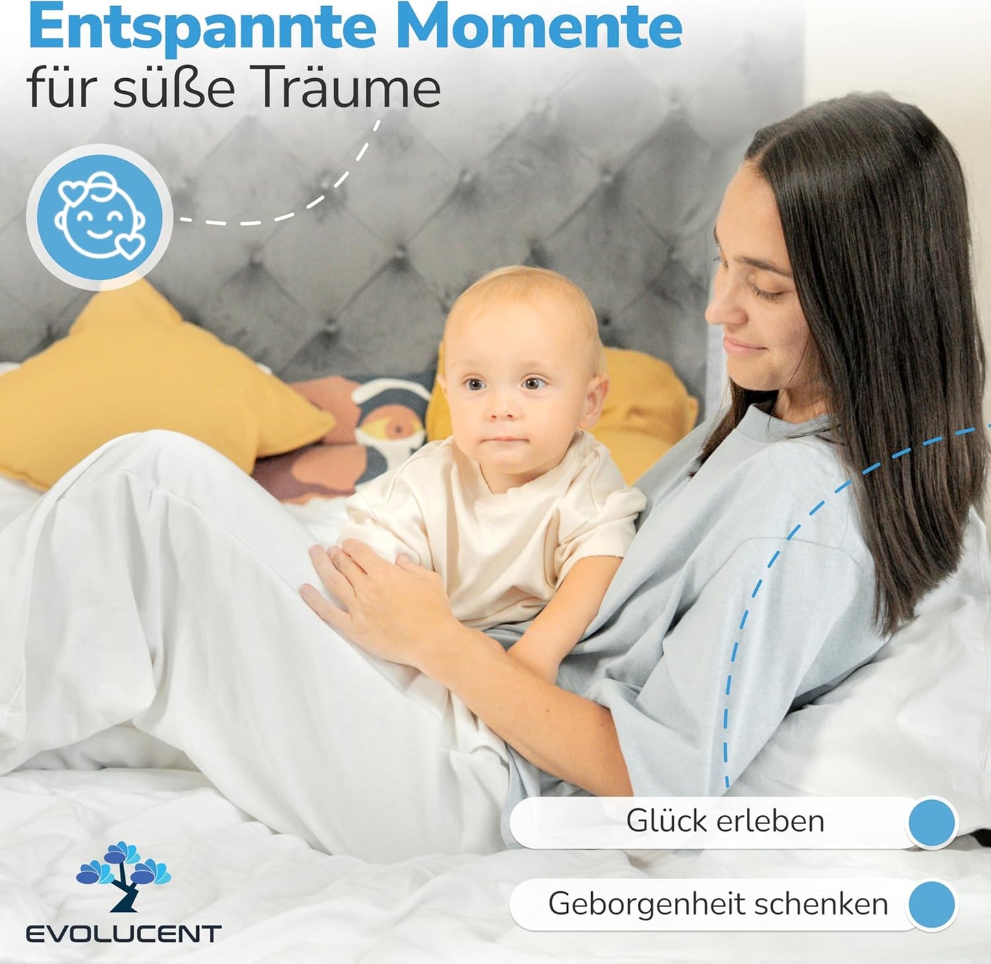 Bettgitter Rausfallschutz für Boxspring- und Kinderbetten, 140cm