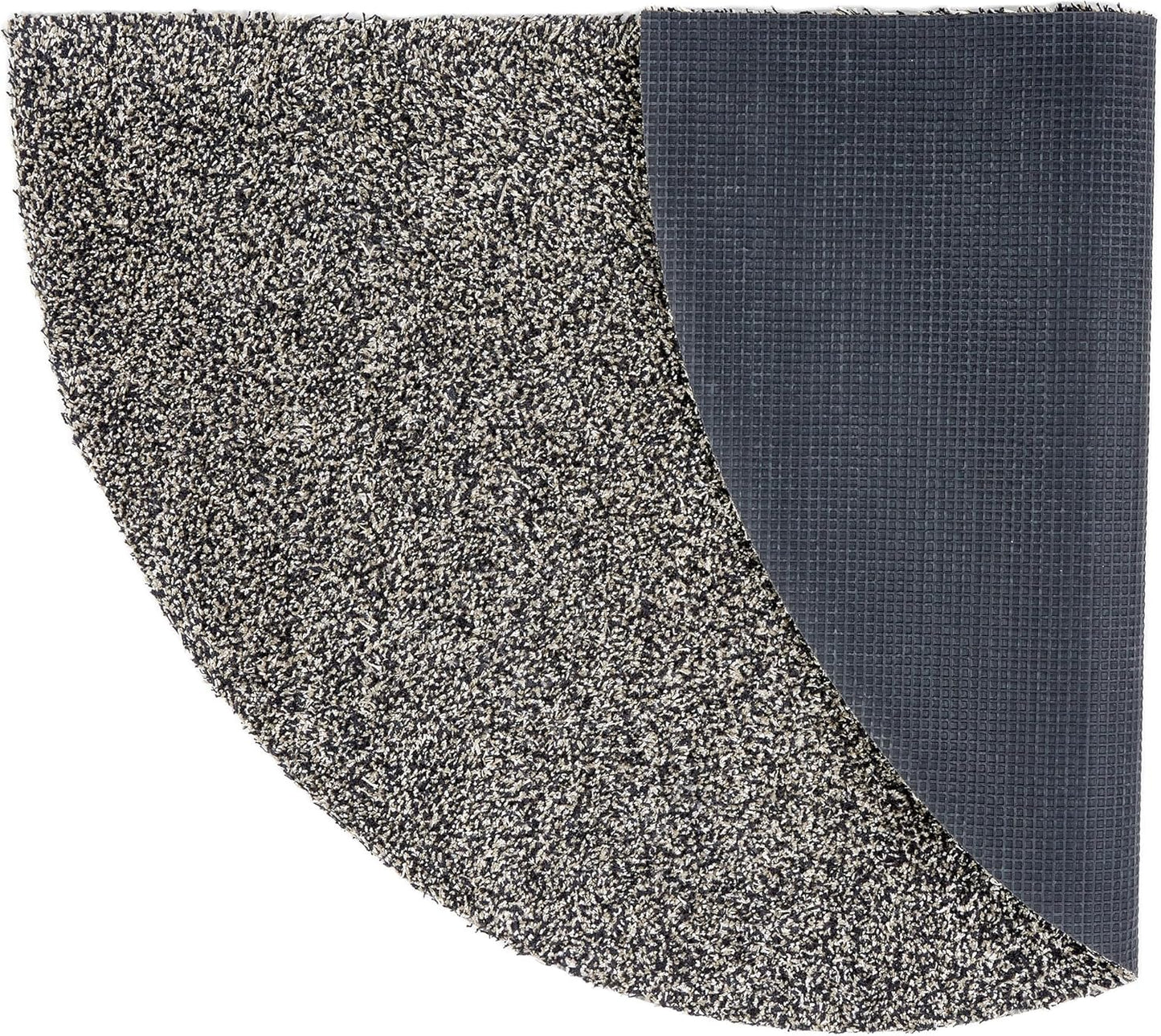 Halbkreisförmige Schmutzfangmatte waschbar, 50x80 cm, 50 x 80 cm (Halbkreis) Anthrazit