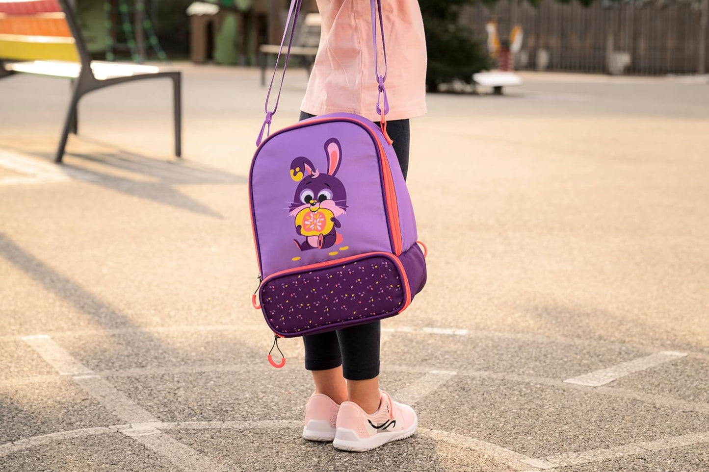 Picnik Miniz Lunchtasche mit Hasenmotiv, Violett